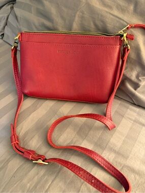 Portland Leather Flamenco Small Poppy Purse (PLG)